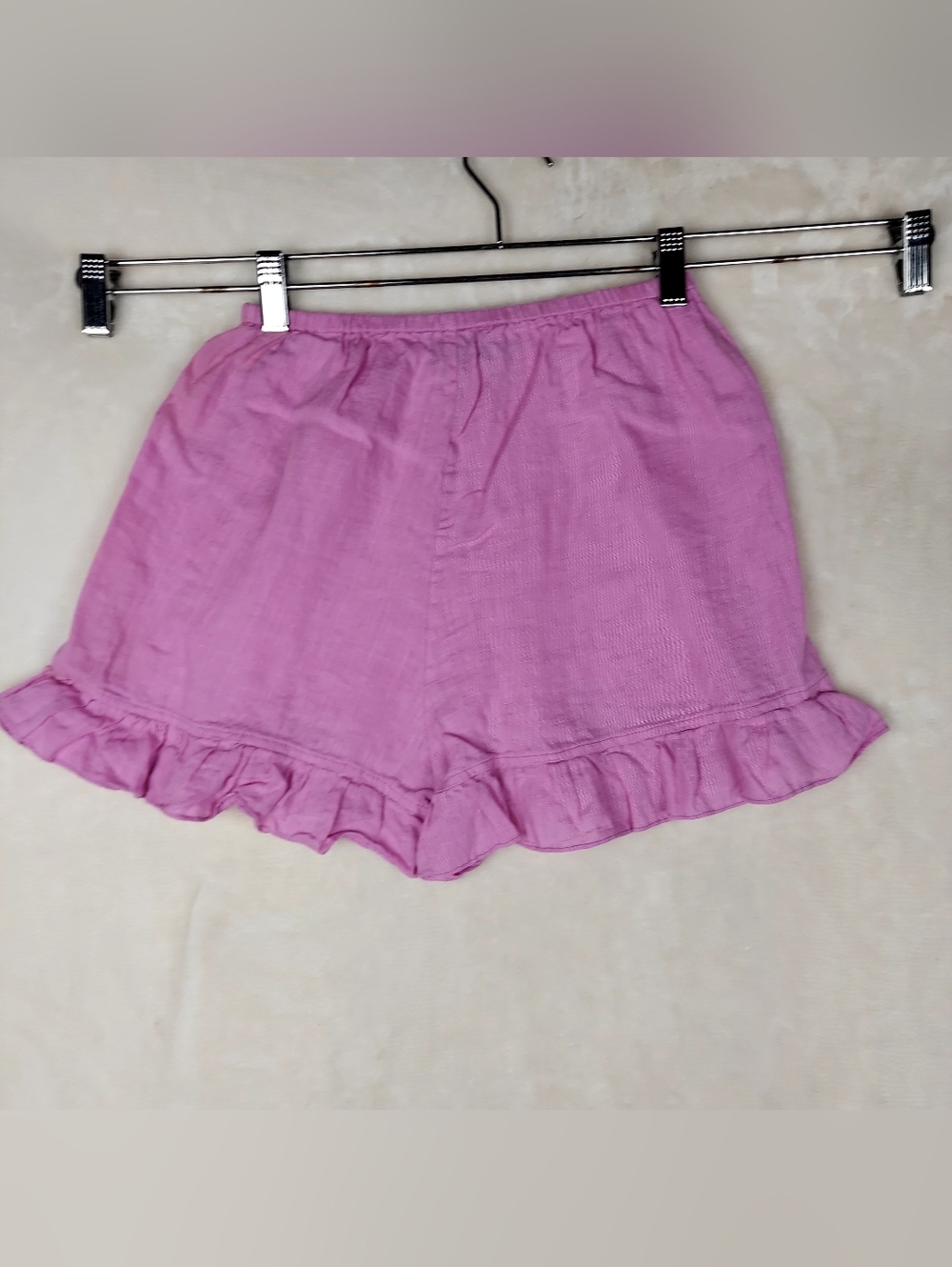 Sleeper Linen Lounge Suit Button Front Shirt & Shorts Pajama Set XS Lavender - Picture 12 of 16